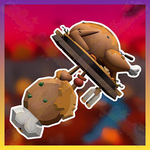 Roasted turkey set - roasted,